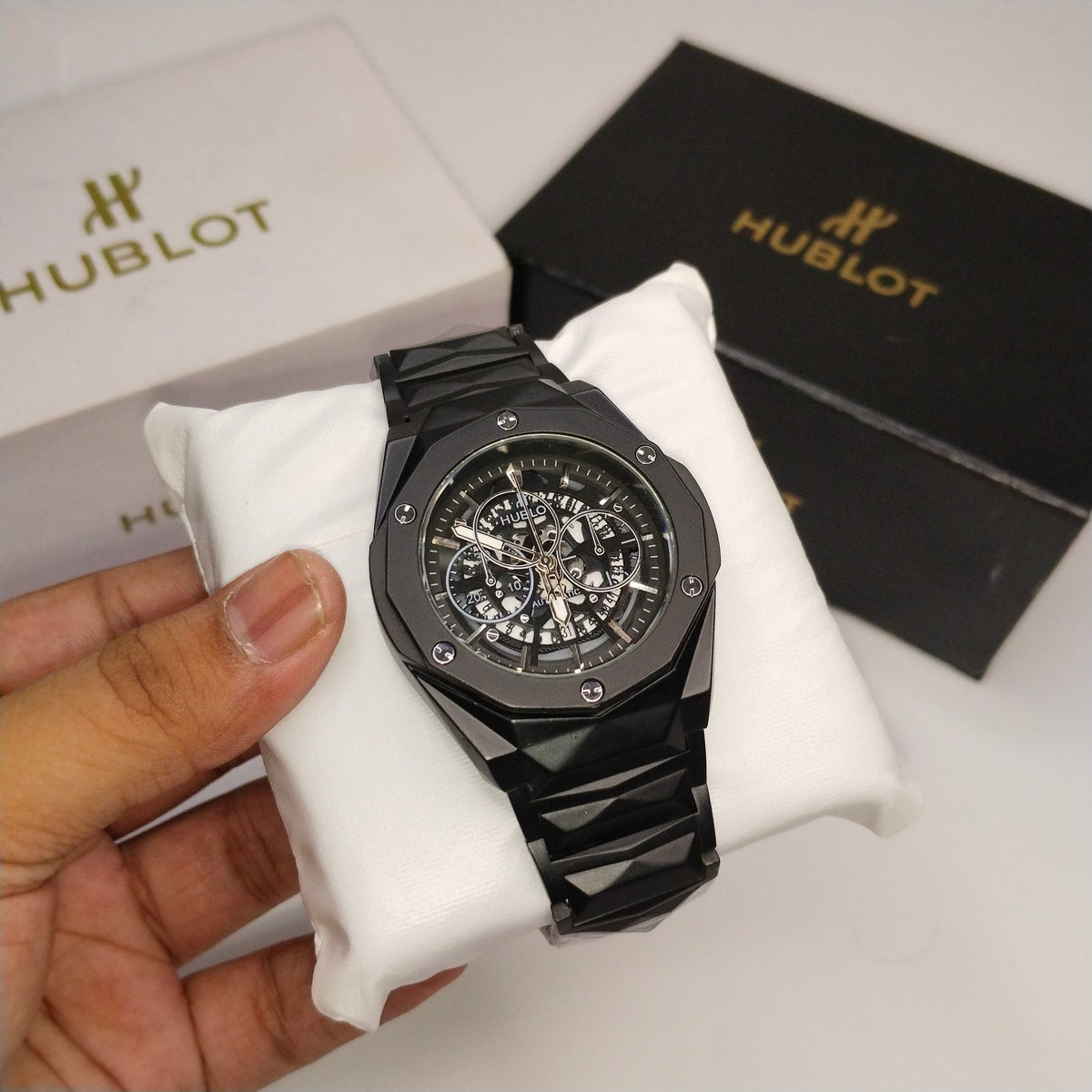 Hublot Diamond Cut Black